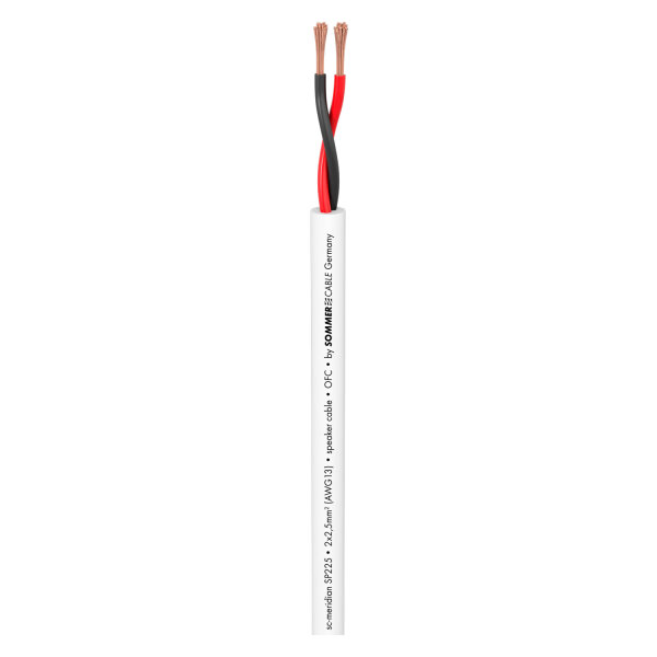 Speaker Cable Meridian Mobile SP225; 2 x 2,50 mm²; PVC Ø 7,80 mm; white