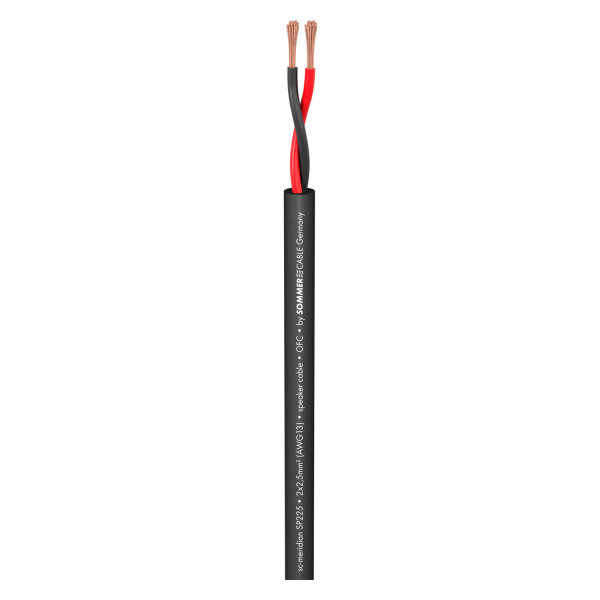 Speaker Cable Meridian Mobile SP225; 2 x 2,50 mm²; PVC Ø 7,80 mm; black