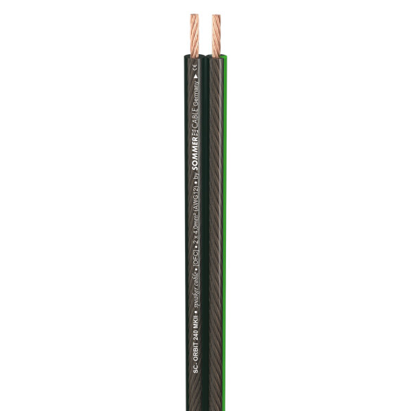 Speaker Cable SC-Orbit 240 MKII, HighEnd; 1 x 2 x 4,00 mm²; PVC; 12 x 5,9 mm; black