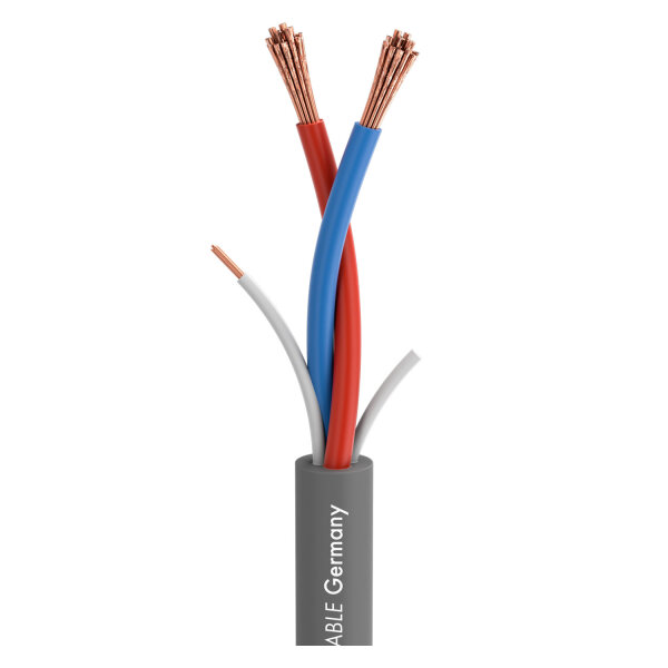 Speaker Cable SC-Eclipse SPQ240 MKII; 2 x 4,00 mm²; PVC Ø 9,50 mm; grey
