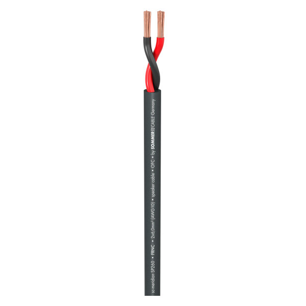 Speaker Cable Meridian Install SP260 CPR-Version; 2 x 6,00 mm²; FRNC Ø 11,20 mm; black; Cca