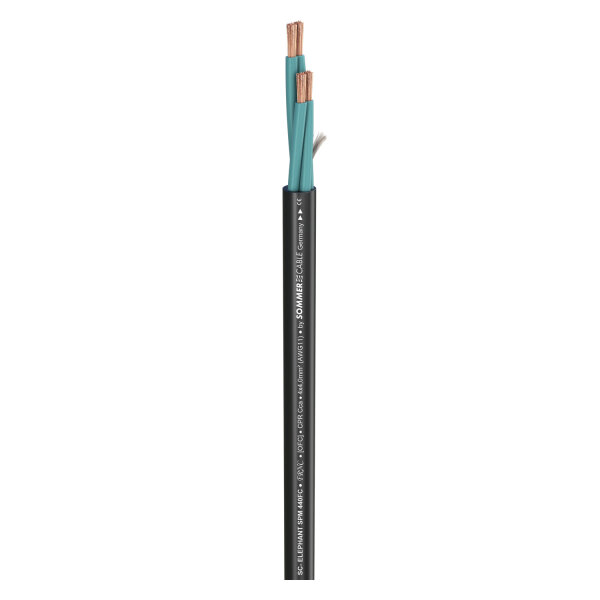 Speaker Cable Elephant Robust SPM440 CPR; 4 x 4,00 mm²; FRNC Ø 11,84 mm; black; Cca