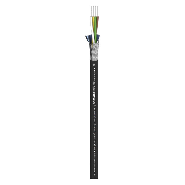 DMX Binary 434 DMX512; 4 x 0,34 mm²; FRNC Ø 7,00 mm; black; Cca