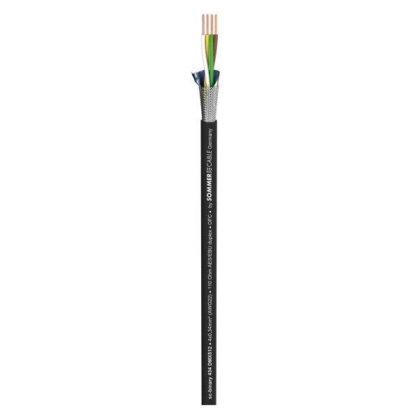 DMX Binary 434 DMX512; 4 x 0,34 mm²; PE Ø 7,00 mm; schwarz