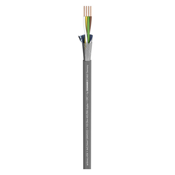DMX Binary 434 DMX512; 4 x 0,34 mm²; PVC Ø 7,00 mm; grey