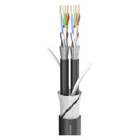 SC-Mercator; 2 x CAT.7; PVC Ø 17,40 mm; black
