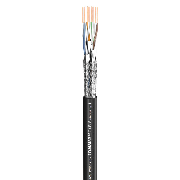 Cat.6a SC-MERCATOR CAT.6a highflex; PVC; black, Ø 6,20 mm