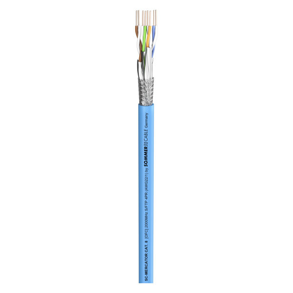 CAT.8.1 40Gbit/s 2000 MHz SC-Mercator CAT.8.1 CPR-Version; LSZH; blau, Ø 8,20 mm; B2ca
