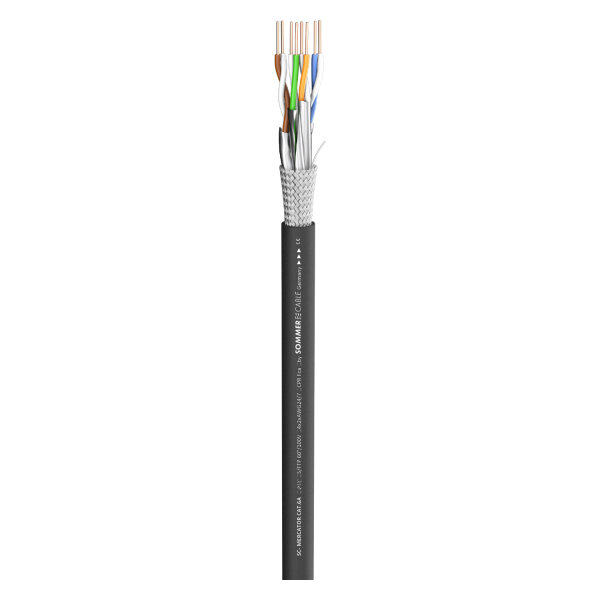 Cat.6a SC-MERCATOR CAT.6a; PVC; black, Ø 7,90 mm