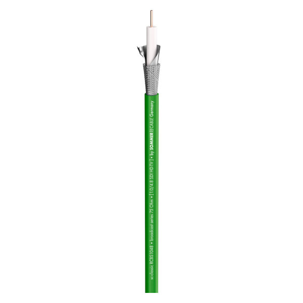 video cable SC-RG Classic Broadcast; 1 x 1,00; PVC Ø 7,10 mm; green