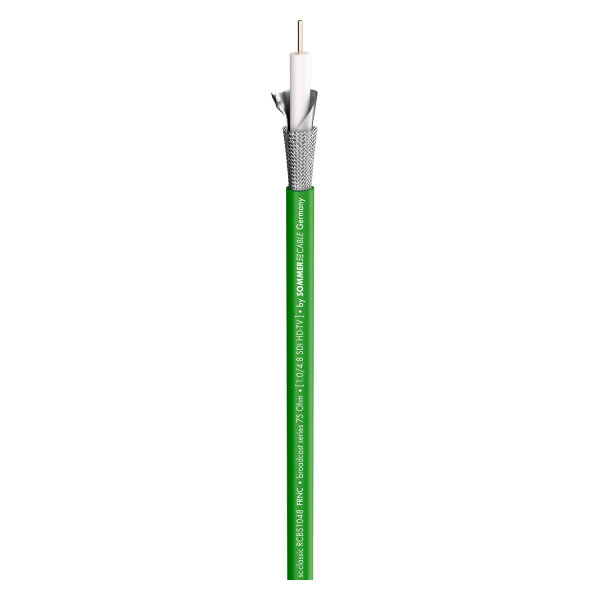 video cable SC-RG Classic Broadcast; 1 x 1,00; FRNC Ø 7,10 mm; green