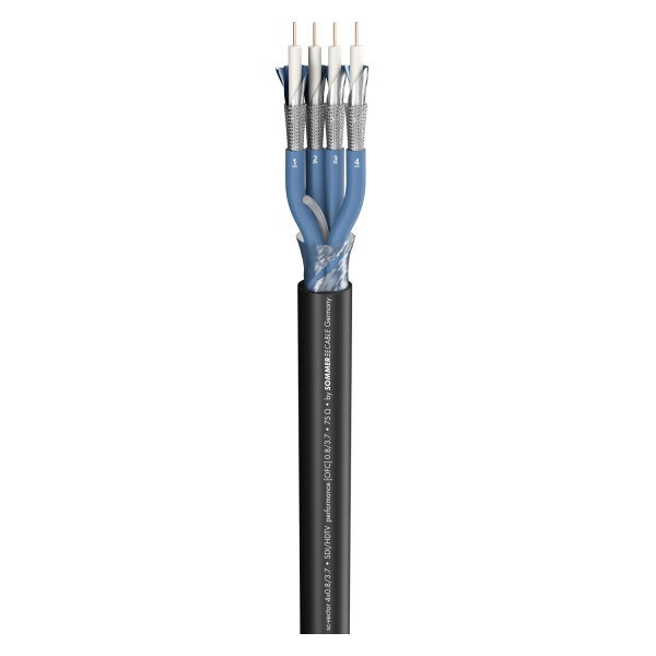 video cable SC-Vector (RCB); 4 x 0,80; PVC Ø 17,00 mm; black