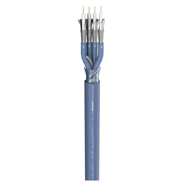 video cable SC-Vector (RCB); 4 x 0,80; PVC Ø 17,00 mm; blue