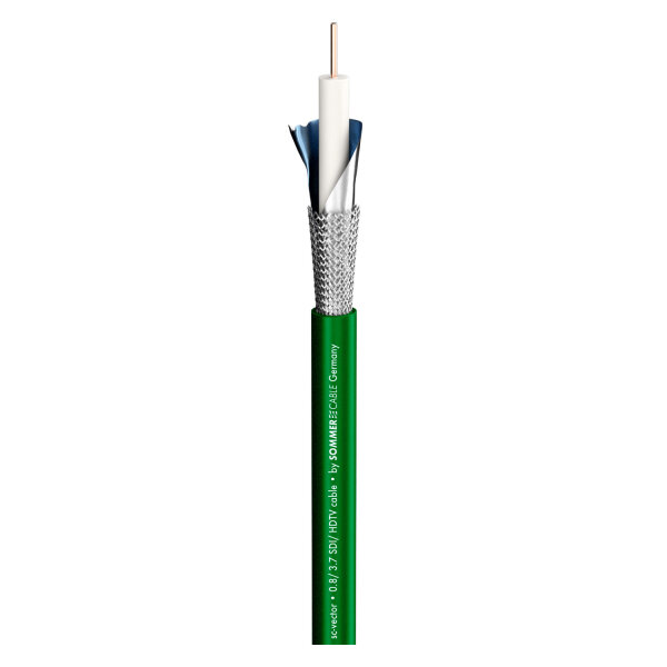 video cable SC-Vector (RCB); 1 x 0,80; PVC Ø 6,00 mm; green