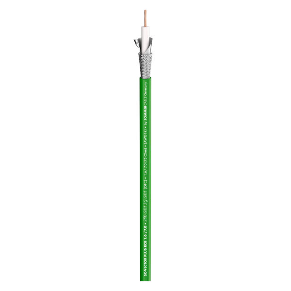 video cable SC-Vector Plus; 1 x 1,20; PVC Ø 6,95 mm; green