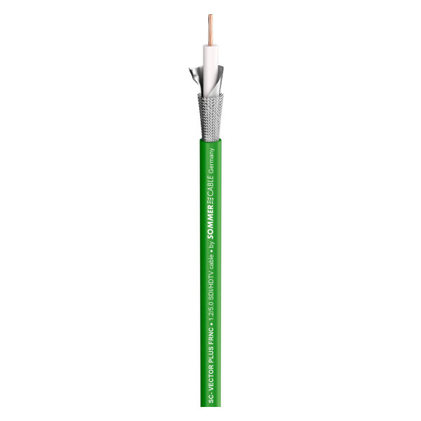 video cable SC-Vector Plus CPR-Version; 1 x 1,20; FRNC Ø 6,95 mm; green; Dca