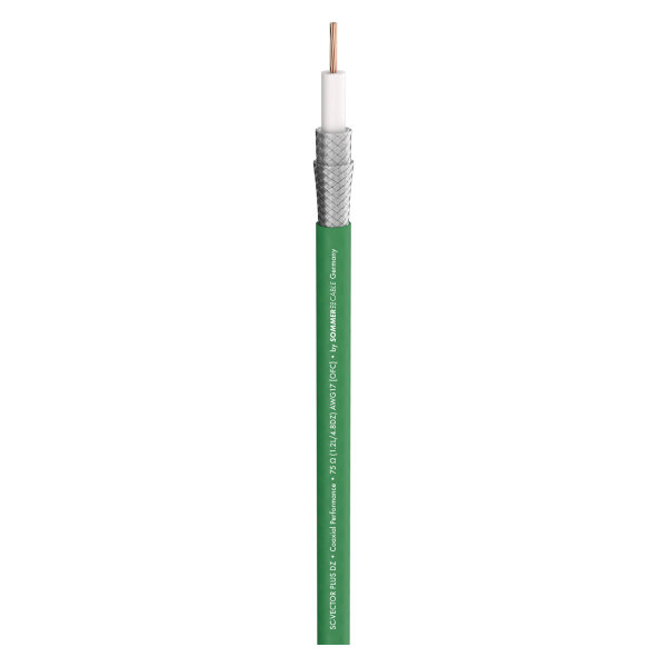 video cable SC-Vector Plus DZ; 1 x 1,20; PUR Ø 7,10 mm; green