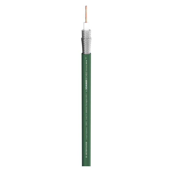 Videokabel SC-Vector Plus RCB 1.6L/7.3; 1 x 1,40; PVC Ø 10,30 mm; 75 O; grün