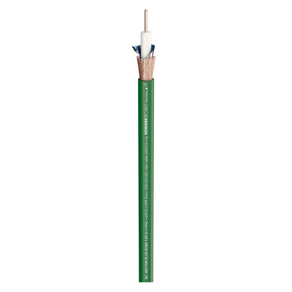 video cable SC-Vector Plus RCB; 1 x 1,63; LSZH Ø 10,20 mm; green; Dca