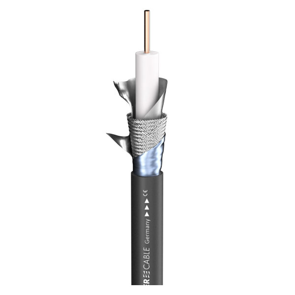 video cable SC- Vector Plus RCB RG11/U; 1 x 1,63; PE Ø 10,10 mm; black