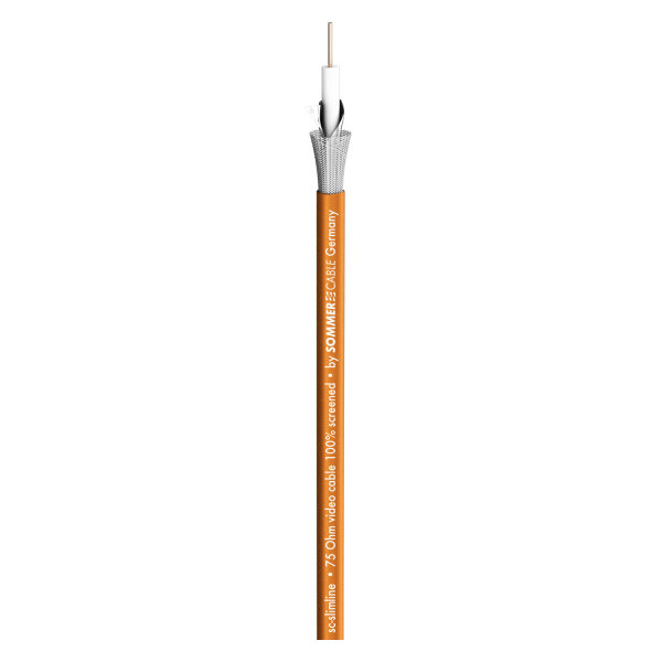 video cable SC-Slimline; 1 x 0,60; PVC Ø 4,20 mm; orange