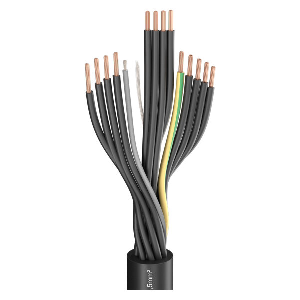Load multicore SC-Atrium Flex; 13 x 2.50 mm²; PVC, Ø 16,10 mm; black