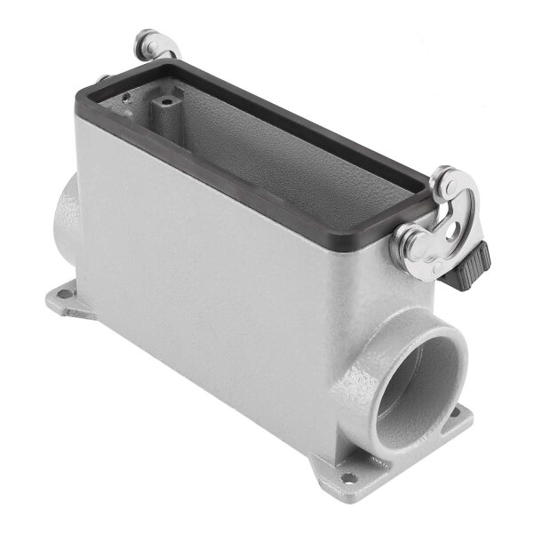 ILME  rectangle MP 24, metal-, Surface-mounted housing high, 1 clamp, grey