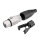 Amphenol XLR, 5-pol , Metall-Kabelbuchse, versilberte(r) Kontakt(e), gerade, grau