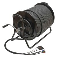 Hybrid cabel | 3 x BNC + 2 x XLR 3-pole + XLR 4-pole male...