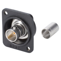HICON BNC 3G-SDI crimp-female connector, Type D M3, gold