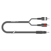 Rca cable RCA / MiniJack, 2  | RCA phono, HICON / 3.5 mm...