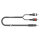 Rca cable RCA / MiniJack, 2  | RCA phono, HICON / 3.5 mm stereo mini jack