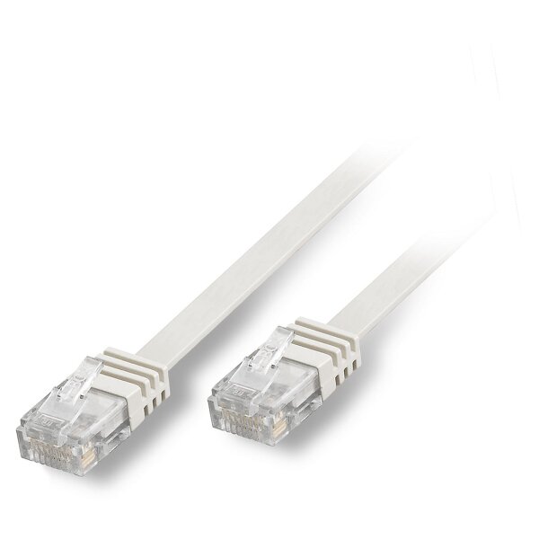 Cat.5e LAN, 8  x  0,14 mm² | RJ45 / RJ45 | 5,00m | weiß