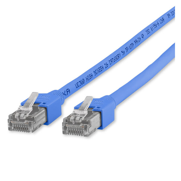 Cat.5e LAN, 8  x  0,14 mm² | RJ45 / RJ45, HIROSE | 3,00m | blau