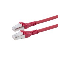 Cat.6a LAN, 8  x  0,14 mm² | RJ45 / RJ45 | 2,00m | rot