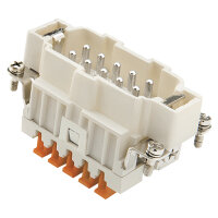 ILME  rectangular MP 10, metal-, Sleeve housing, 4 bolts, grey