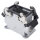 ILME  rectangular MP 10, metal-, Surface-mounted housing high, 2 clamps, grey