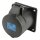 Basic CEE, 3-pole , plastic-female connector, straight, black