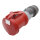 Mennekes CEE, 5-pol , plastic-, screw-type-female connector, nickel plated contact(s), straight, max. 16 mm², red