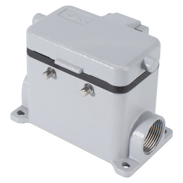 ILME  rectangular MP 10, metal-, Surface-mounted housing high, 4 bolts with cover, grey