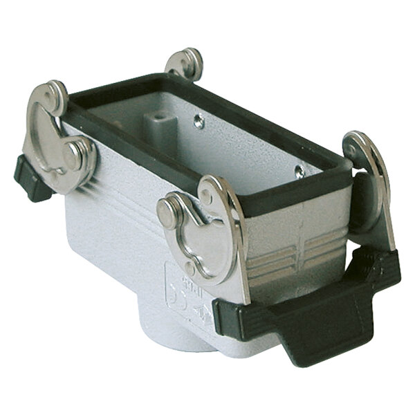 ILME  rectangular MP 10, metal-, Sleeve housing, 2 clamps, grey