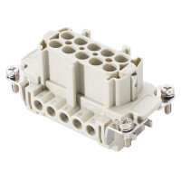 ILME  rectangular MP 10, metal-, Sleeve housing, 2 clamps, grey
