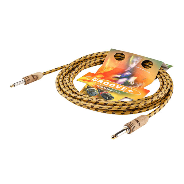 Instrument cable SC-CLASSIQUE, HICON WOODPLUG, 1 x 0,50 mm² | jack / jack, HICON