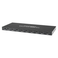 4K 18G HDMI Splitter, IN: 1 x HDMI | OUT: 8 x HDMI, W x H...