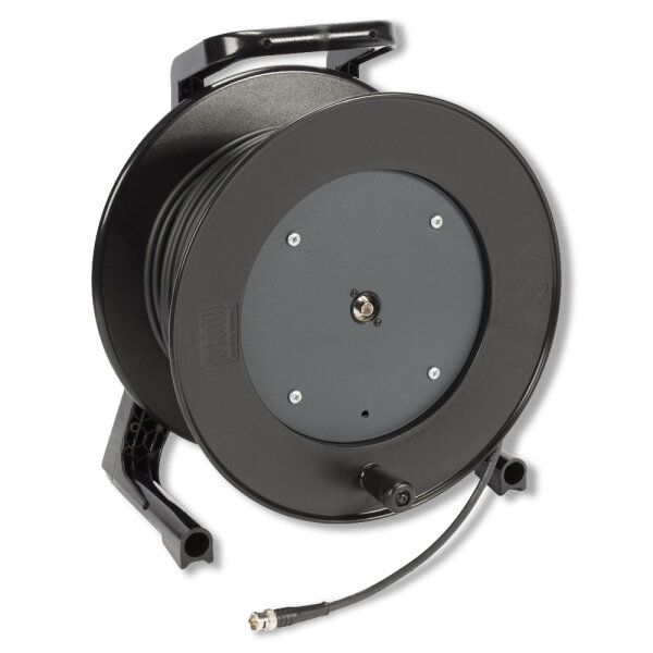 Video SC-Vector PLUS 1.2/4.8 DZ HD-SDI, 1 x 0,88 mm² | BNC / BNC, NEUTRIK® auf Kabeltrommel | 100m | schwarz | schwarz