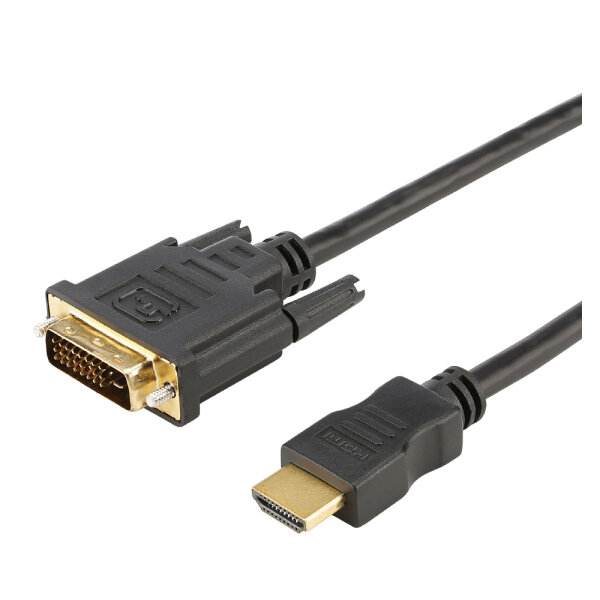 Multimedia cable HDMI-Adapterkabel, 19 x 0,08 mm² | HDMI® / DVI