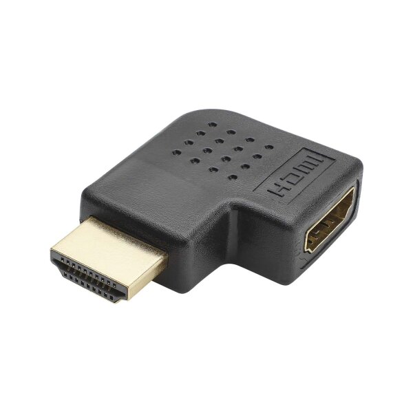 Adapter | HDMI male/HDMI female angled, black