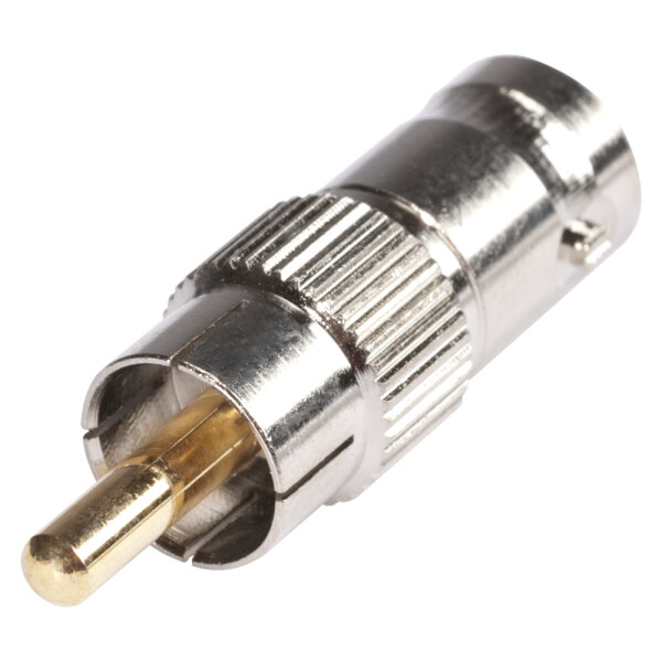 HICON  Adapter | BNC 75 Ohm female/RCA male straight, grey