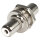 HICON RCA, 2-pole , metal-, Patch-female connector, nickel plated contact(s), thread 1/2", grey