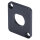 HICON D-size flange with cutout for BNC etc. for SYS-series